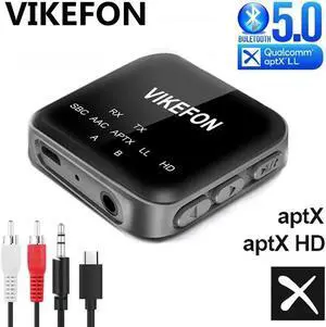 JAENFONG Mini CSR8675 Aptx HD/LL Bluetooth 5.0 Audio Receiver Transmitter RCA 3.5mm Jack AUX Wireless Adapter with MiC For TV Car PC