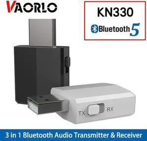 JAENFONG USB Bluetooth 5.0 Transmitter Receiver BT 3.5 mm AUX Jack 3 IN 1 Stereo Audio Music Wireless Bluetooth Adapter For TV Car