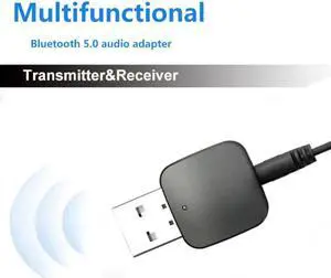 JAENFONG Bluetooth 5.0 AUX Adapter Receiver Wireless Bluethooth 4.0 Music Mini 2 In 1 Stereo Transmitter For PC Computer 3.5MM