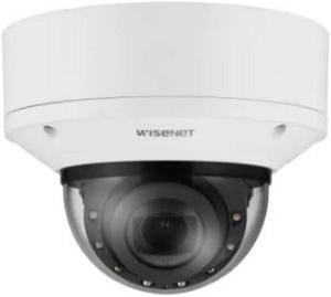 Hanwha Techwin XND-8083RV 6MP WiseIR Extreme WDR Outdoor Network H.265 PoE+ AI Dome Camera with 4.4-9.3mm (2.1x) Motorized Varifocal Lens, Aluminum, White Color