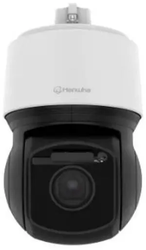 Hanwha Techwin XNP-C6403RW 2MP IR WDR ICR Outdoor Network H.265 PoE++ Built-in Wiper PTZ Camera with 4.25~170mm 40XOptical/32XDigital Zoom Lens, Aluminum/Polycarbontate, White/Black Color