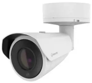 Hanwha Techwin PNO-A9311R 8MP 4k IR WDR ICR Outdoor Network H.265 PoE+ Bullet Camera with 6.91~214.7mm Motorized and Varifocal 31X Optical Zoom, Aluminum, White Color