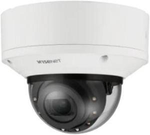 Hanwha Techwin XND-8093RV 6MP IR ICR WDR Outdoor Network H.265 PoE+ Dome Camera with 10.9mm-29mm (2.7X) Motorized Varifocal Lens, Aluminum, White Color