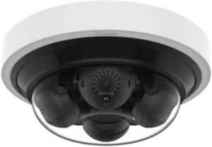 Hanwha Techwin PNM-C16013RVQ IR WDR Auto ICR Outdoor Network H.265 PoE+ Mini AI Dome Camera with 3.19mm Fixed Focal Lens, Aluminum, White Color