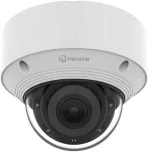 Hanwha Techwin QNV-C9083R 8MP IR WDR Auto ICR H.265 PoE Outdoor Network Vandal Dome Camera with 3.2-10.2mm and 3.2 X Zoom Motorized Varifocal Lens, Aluminum, White Color