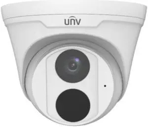Uniview IPC3614SR3-ADPF28-F 4MP Smart IR WDR 3D-DNR Outdoor Network Ultra 265 PoE Dome Camera with 2.8mm Lens, Metal/Plastic