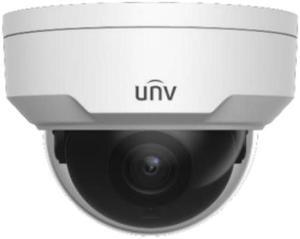 Uniview IPC324SR3-DSF40KM-G 4MP Smart IR WDR 3D-DNR Outdoor Network Ultra 265 PoE Dome Camera with 4mm Lens, Metal