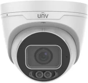 Uniview IPC3634SE-ADF28K-WL-I0 4MP WDR 3D-DNR Network Ultra 265 PoE Eyeball Camera with 2.8mm Lens, Metal