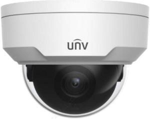 Uniview IPC328LR3-DVSPF28LM-F 8MP Smart IR WDR  3D-DNR Outdoor Network Ultra 265 PoE Dome Camera with 2.8mm Lens, Metal/Plastic