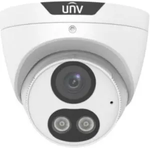 Uniview IPC3618SE-ADF28KM-WL-I0 8MP Smart IR WDR 3D-DNR Outdoor Network Ultra 265 PoE Eyeball Camera with 2.8mm Lens, Metal/Plastic