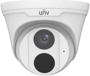 Uniview IPC3615SR3-ADPF28-F 5MP Smart IR WDR 3D-DNR Outdoor Network Ultra 265 PoE Dome Camera with 2.8mm Lens, Metal/Plastic