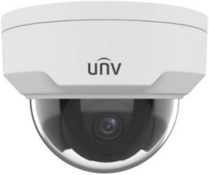 Uniview IPC322SR3-VSF28W-D 2MP Smart IR DWDR 3D-DNR Outdoor Network Ultra 265 PoE Dome Camera with 2.8mm Lens, Metal/Plastic