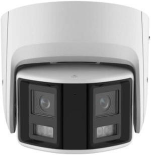 LT Security Inc. LTCMIP3C6PW-28SDL 6MP White Light WDR 3D-DNR Outdoor Network H.265+ PoE Turret Camera with 2.8mm Lens, Metal