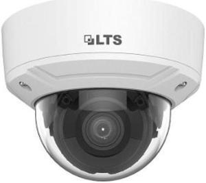 LT Security Inc. LTCMIP7243W-SDZ 4MP Smart IR WDR 3D-DNR Outdoor Network H.265+ Poe Dome Camera with 2.8mm Lens, Metal/Plastic