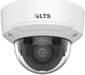 LT Security Inc. LTCMIP7283W-SDZ 4MP Smart IR WDR 3D-DNR Outdoor Network H.265+ PoE Dome Camera with 2.8mm Lens, Metal/Plastic