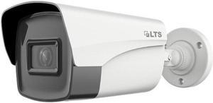 LT Security Inc. LTCMHR9252N-28FN 5MP Smart IR WDR 3D-DNR Outdoor Network PoE Bullet Camera with 2.8mm Lens, Metal/Plastic