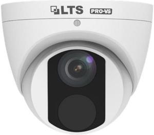 LT Security Inc. VSIP3442W-28MDA 4MP Smart IR WDR 3D-DNR Outdoor Network Ultra 265 PoE Turret Camera with 2.8mm Lens, Metal/Plastic