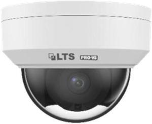 LT Security Inc. VSIP7442W-28MD 4MP Smart IR WDR 3D-DNR Outdoor Network Ultra 265 PoE Dome Camera with 2.8mm Lens, Metal/Plastic