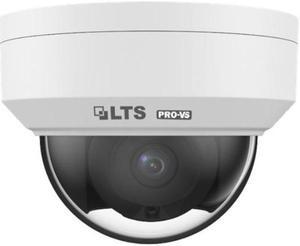 LT Security Inc. VSIP7182W-28MDA 8MP Smart IR WDR 3D-DNR Outdoor Network Ultra 265 PoE Dome Camera with 2.8mm Lens, Metal/Plastic