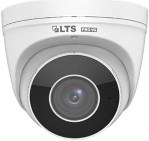 LT Security Inc. VSIP3643W-MDAZ 4MP Smart IR WDR 3D-DNR Outdoor Network Ultra 265 PoE Turret Camera with 2.8 up to 12mm, Automatic Focusing and Motorized Zoom Lens, Metal