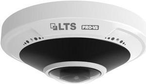 LT Security Inc. VSIP7552FW-SE 5MP Smart IR WDR 3D-DNR Outdoor Network Ultra 265 PoE Dome Camera with 1.4mm Lens, Metal/Plastic