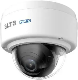 LT Security Inc. LXIP7582W-28SD PRO-X 8MP WDR 3D-DNR Outdoor Network H.265 PoE Dome Camera with 2.8mm Lens, Metal