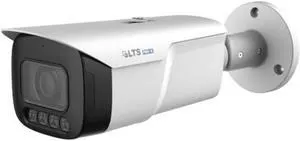 LT Security Inc. LXIP9C122WI-28MDA PRO-X 12MP IR WDR 3D-DNR Outdoor Network H.265 PoE Bullet Camera with 2.8mm Lens, Metal/Plastic