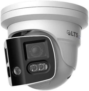 LT Security Inc. LXIP3C8PWI-SDL PRO-X 8MP IR WDR 3D-DNR Outdoor Network H.265 PoE Duo Splicing Camera with 2.8mm Lens, Aluminum