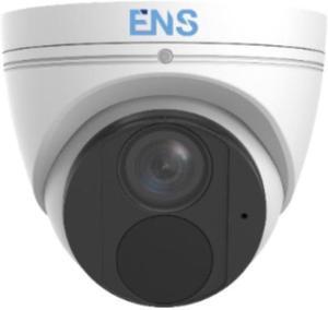ENS EM-IPCP8T3B-F28-M Emerald 8MP Smart IR WDR 3D-DNR Outdoor Network Ultra 265 PoE Turret Camera with 2.8mm Lens, Metal/Plastic