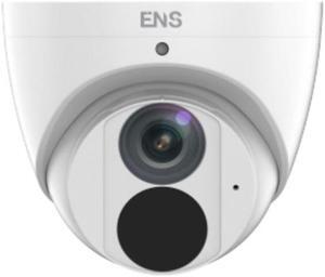 ENS EM-IPCP8T3-F28-M-AI Emerald 8MP Smart IR WDR 3D-DNR Outdoor Network Ultra 265 PoE Eyeball Camera with 2.8mm Lens, Metal