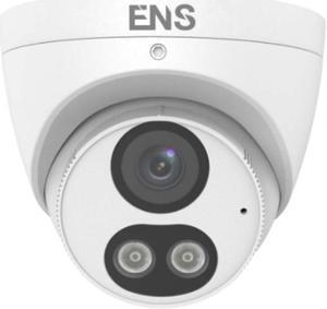ENS EM-IPCV8T3-F28-FC-M-AI Emerald 8MP Smart IR WDR 3D-DNR Outdoor Network Ultra 265 PoE Turret Camera with 2.8mm Lens, Metal/Plastic