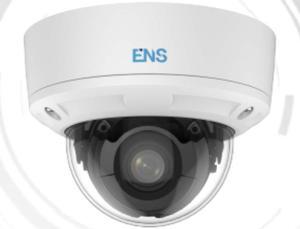 ENS  SIP44D4V/MZ28120-H 4MP IR WDR 3D-DNR Outdoor Network H.265+ PoE Dome Camera with 2.8 up to 12mm Lens, Metal/Plastic