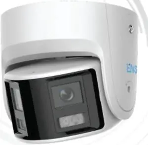 ENS SIPSP6MASBR/28-U2 6MP IR WDR 3D-DNR Outdoor Netwoork H.265+ PoE Turret Camera with 2.8mm Lens, Metal