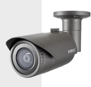 Hanwha Techwin QNO-6022R1 2MP IR WDR Outdoor NetworkH.265 PoE Bullet Camera with 4mm Lens, Aluminium