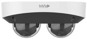 InVid Tech VIS-P4DUALDRIR28NH-AI (2) 4 Megapixel Dual Channel, Non-Splicing IP Plug & Play, Outdoor Dome Camera