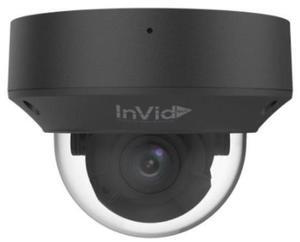 InVid Tech VIS-P5DRXIRA27135NHB 5 Megapixel IP Plug & Play Outdoor IR Dome Camera with 2.7-13.5mm Lens, Black Housing