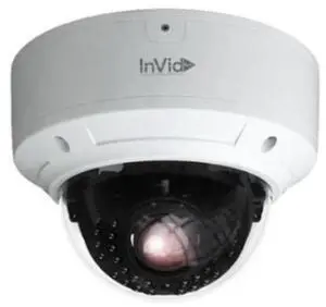 InVid Tech PAR-P8DRIRA3312F 8 Megapixel IP Plug & Play Outdoor Network IR Vandal Dome Camera, 3.3-12mm Lens