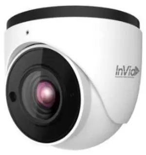 InVid Tech PAR-P8TXIRA3312F 8 Megapixel IP Plug & Play Outdoor IR Turret Camera, 3.3-12mm Lens