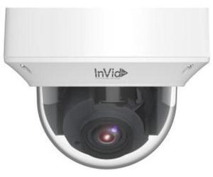 InVid Tech VIS-P4DRXIRA2812 4 Megapixel IP Plug & Play, Outdoor Vandal Dome Camera, 2.8-12mm, White Housing