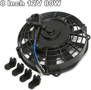 FYUU 8" 80W Electric Cooling Fan Engine Radiator Oil Cooler 12V  Car Truck 1