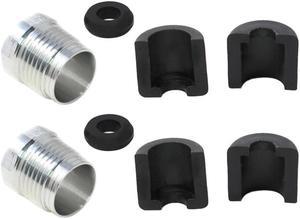 Steering Reverse Aluminum Billet Cable Lock Nut + Half Ring Retainer + Rubber Grommet Kit