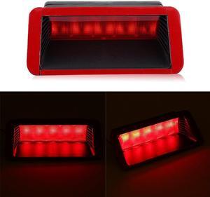 Acaigel 1x Universal 12V Car Warning Light Red LED Rear Window 3rd Third Brake Stop Lamp