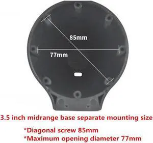 FYUU 1 Sets 3.5 Inch Car Horn Speaker Base Modified Bracket Box Bracket Shell Gasket