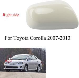 Furulu Car Gray Right Side Door Wing Mirror Cover Caps For Toyota Corolla 2007-2013