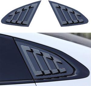 2 x Carbon Fiber Look Window Louver Cover for Chevrolet Malibu XL 2016-2020