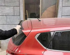 Acaigel Rear Roof Top Lip Spoiler Wing Glossy Black ABS Decorate Strips For Hatchback SUV MPV Sedan