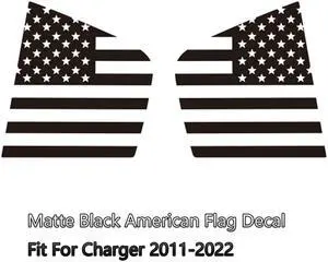 Paiying 1 Pair Window American Flag Vinyl Decal Sticker For Dodge Charger 2011-2022 Paiying 1 Pair Window American Flag Vinyl Decal Sticker For Dodge Charger 2011-2022