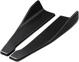 Acaigel Pair 19 Inch Car Rear Bumper Wing Lip Side Skirts Panel Body Kit Black