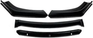 Acaigel 4x Gloss Black Car Front Bumper Lip Splitter Spoiler Wing Body Kit  USA