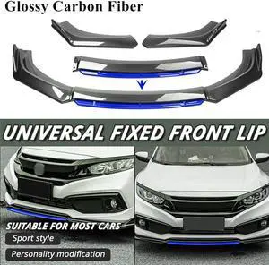 Acaigel 71" Car Front Lip Lower Bumper Splitter Spoiler Carbon Fiber Look Blue Acaigel 71" Car Front Lip Lower Bumper Splitter Spoiler Carbon Fiber Look Blue